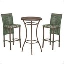 Ver imagem 1 de Mesa Bistrô 2 Banquetas Roma Corda Náutica Estofado 5 Trama Verde