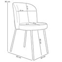 Ver imagem 5 de Kit 06 Cadeiras para Sala de Jantar Cozinha Estofada Gavi Arena L02 Linho Bege Escuro - Lyam Decor