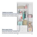 Ver imagem 3 de Quarto Bebê Guarda Roupa Cômoda Berço Life 4 Gavetas MDF Branco Tigus Móveis