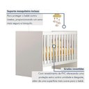 Ver imagem 5 de Quarto Bebê Guarda Roupa Cômoda Berço Life 4 Gavetas MDF Branco Tigus Móveis