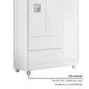 Ver imagem 6 de Quarto Bebê Guarda Roupa Cômoda Berço Life 4 Gavetas MDF Branco Tigus Móveis