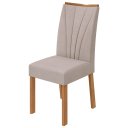 Ver imagem 2 de Cadeira Sala de Jantar Apogeu Kit 2 Un Amêndoa/boucle Bege - Lopas