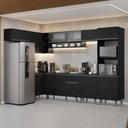 Ver imagem 1 de Armário de Cozinha Completa de Canto 465 Cm Preto Nice Madesa 04