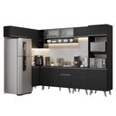 Ver imagem 2 de Armário de Cozinha Completa de Canto 465 Cm Preto Nice Madesa 04