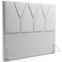 Ver imagem 1 de Cabeceira Cama Box Casal 140cm Aura Linho W01 Cinza - Mpozenato