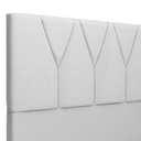 Ver imagem 5 de Cabeceira Cama Box Casal 140cm Aura Linho W01 Cinza - Mpozenato