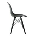 Ver imagem 4 de Conjunto Com 4 Cadeiras Eames Preta Empório Tiffany Base Em Polipropileno