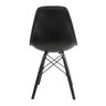 Conjunto Com 4 Cadeiras Eames Preta Empório Tiffany Base Em Polipropileno - 5