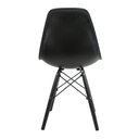 Ver imagem 5 de Conjunto Com 4 Cadeiras Eames Preta Empório Tiffany Base Em Polipropileno