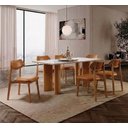 Ver imagem 4 de Sala de Jantar Moderna 6 Cadeiras Cristal - Imperial Móveis