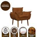 Ver imagem 7 de Kit Poltrona Recepção Pés Madeira Opala