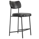 Ver imagem 5 de Kit 06 Banquetas Baixa Bar Cozinha Sala de Jantar Preto Elira L02 Couríssimo Preto - Lyam Decor
