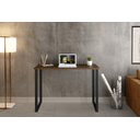 Ver imagem 1 de Mesa Office Decorativa e Estudo 0,76 Cm Preto/embuia - Ferro/mdf