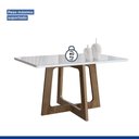 Ver imagem 4 de Conjunto Mesa Arizona 120cm com 4 Cadeiras Arizona Tampo Smart Plus com Vidro
