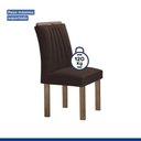 Ver mais imagens de Conjunto Mesa Arizona 120cm com 4 Cadeiras Arizona Tampo Smart Plus com Vidro