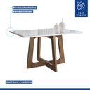 Ver imagem 5 de Conjunto Mesa Arizona 120cm com 4 Cadeiras Arizona Tampo Smart Plus com Vidro