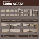 Ver imagem 3 de Balcão de Cozinha Agata 3 Gavetas MDP 60cm Bege Madesa