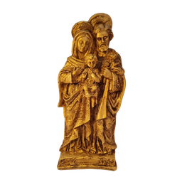 Sagrada Família Dourado Envelhecido - em Gesso - 1