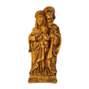 Ver imagem 1 de Sagrada Família Dourado Envelhecido - em Gesso