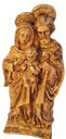 Ver imagem 2 de Sagrada Família Dourado Envelhecido - em Gesso