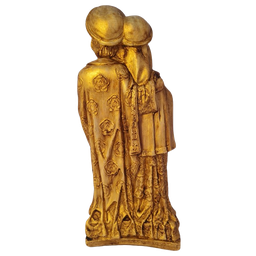 Sagrada Família Dourado Envelhecido - em Gesso - 7