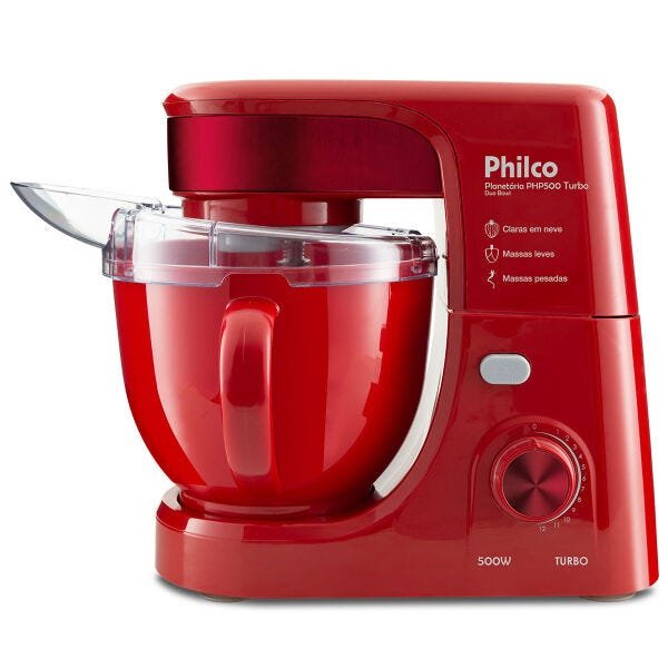 Kit Cozinha Philco Chef Vermelha Planetária e Liquidificador 127V - 2