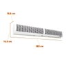 Cortina de Ar para Comércio e Escritório 180cm com Controle Remoto Monofásico Ca1218c 220v Eos - 2