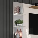 Ver imagem 3 de Painel Intense para Tv até 55'' Off White - Damasco Off White - Damasco