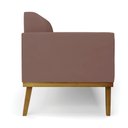 Ver imagem 6 de Kit 2 Poltronas Base de Madeira Fixa Castanho Marisa Veludo D03 - D'Rossi Rose