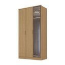 Ver imagem 2 de Roupeiro Ravi em Mdf 3 Portas com Reflecta 120,5x232,2cm Olmo 1120
