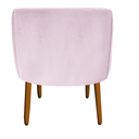 Ver imagem 4 de kit 04 Poltrona Julia Decoração Salão Cadeira Escritório Recepção Estar Amamentação Suede Rosa Bebê