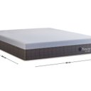 Ver imagem 2 de Colchão King Size Molas Pocket Ensacadas Piemonte Ice 32cm x 193cm Line Premier Orthoflex Cinza/Branco