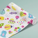 Ver imagem 3 de Papel de Parede Infantil - Cute Triangles Arte Destaque 1,50 Metros