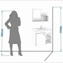 Ver imagem 3 de Conjunto para Banheiro com 1 Porta e Cuba Bia-MGM Móveis. - Amendoa / Off white