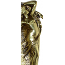 Ver imagem 2 de Cinzeiro Saboneteira SEREIA Artesanal em Latão Reciclado SAT Sereia Dourada