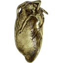 Ver imagem 1 de Cinzeiro Saboneteira SEREIA Artesanal em Latão Reciclado SAT Sereia Dourada