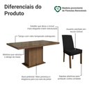 Ver imagem 4 de Conjunto Sala de Jantar Tampo de Vidro 6 Cadeiras Rustic/Oxford Alba Madesa