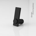 Ver imagem 2 de Cabide para Banheiro Acessório Porta Toalha Suporte Grego Metal Preto Fosco Modelo Patmos