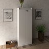 Armário Estante para Escritório com 2 Portas e Chave Branco - 1