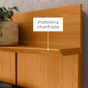 Ver imagem 4 de Home Theater Rack Siena 2 Portas com Kit Rodízios P/ Tv até 75" - Cinamomo Madetec
