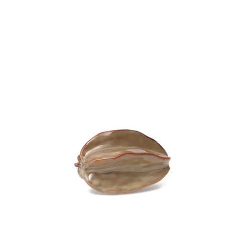 Escultura Decorativa Carambola em Cerâmica 9cm 22984p Mart