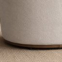 Ver imagem 4 de Poltrona Orgânica Premium Ideal para Recepção Clinica Design Curvo e Confortável Bouclê Italiano Beg
