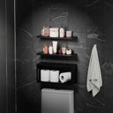 Ver imagem 3 de Kit Prateleira Nicho Bruges para Banheiro Preto 40 X 12cm