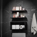 Ver imagem 2 de Kit Prateleira Nicho Bruges para Banheiro Preto 40 X 12cm