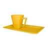 Aparelho de Jantar Chá e Café 42 Peças Retangular Yellow - 3