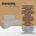 Ver imagem 6 de Sofá Feijão Orgânico Curvo 3 Lugar Suede Sala Contemporânea:azul Marinho