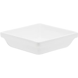Travessa Refratária Empilhável de Porcelana Quadrada 450ml Branca - Oxford - 1 Travessa Refratária Empilhável de Porcelana Quadrada 450ml Branca - Oxford - 1