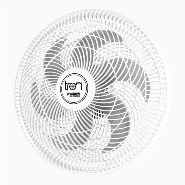 Ventilador Maggie Parede Branco Oscilante 127V Pás Prata - 1