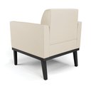 Ver imagem 5 de Kit 2 Poltronas Base de Madeira Fixa Preto Marisa Corino Bege D03 - D’Rossi