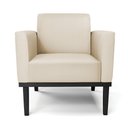 Ver imagem 3 de Kit 2 Poltronas Base de Madeira Fixa Preto Marisa Corino Bege D03 - D’Rossi